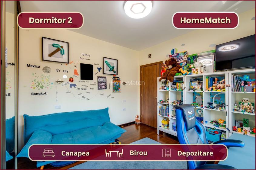 Promoroaca 7 || 3 camere || Mobilat modern || Parcare subterană - 13