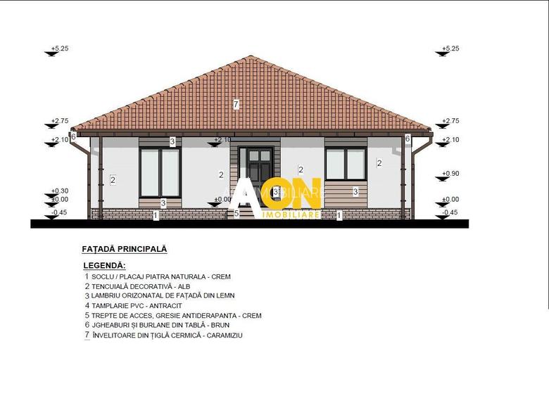 Teren 600 mp, proiect casă 4 camere + autorizație și utilități, Ciugud - 4