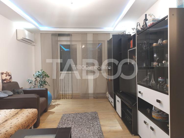 Apartament 55 mpu mobilat utilat 3 camere 2 balcoane pivnita Cisnadie - 13