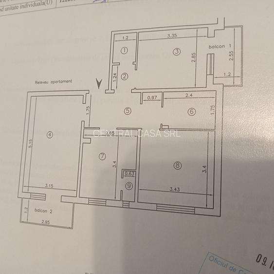 Apartament 3 camere Zugravi - Billa - 10