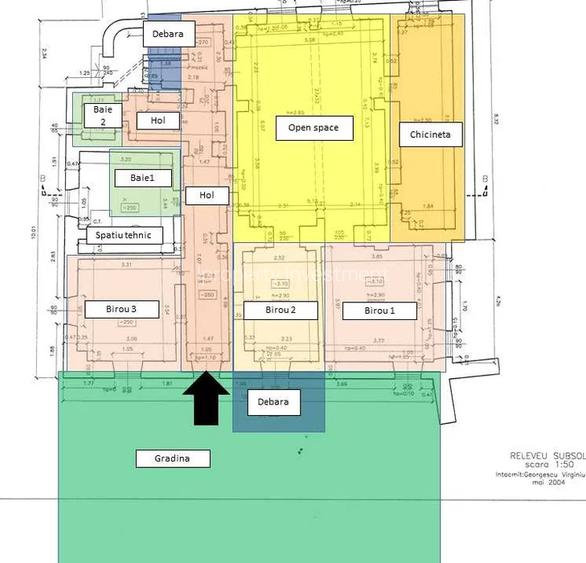 Parcul Carol | Spatiu Birouri 4 Camere | Centrala | Gradina  - 3