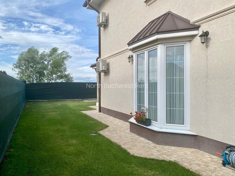 Vila De Inchiriat | Ansamblu Privat | Curte Mare | Corbeanca - 12