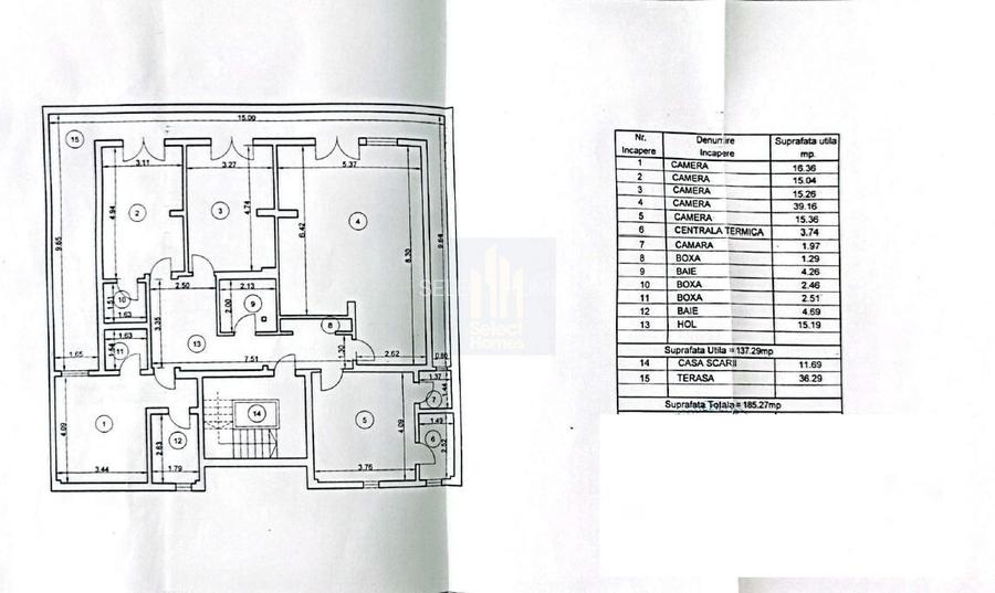 Apartament 5 camere si terasa de inchiriat *Dorobanti* prima inchiriere - 41