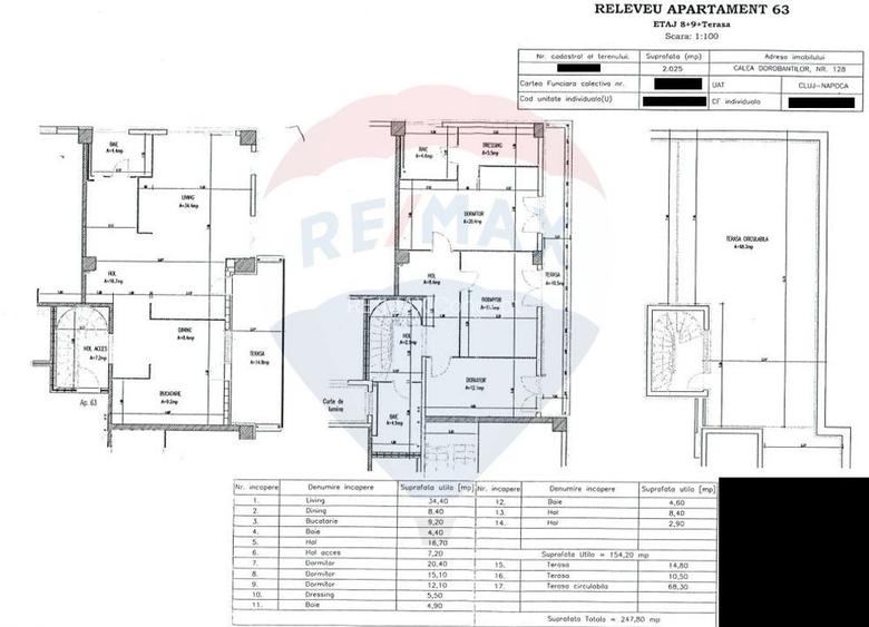 Apartament semifinisat, de Lux, zona semicentrală, 248mp SC, 154mp SU - 22