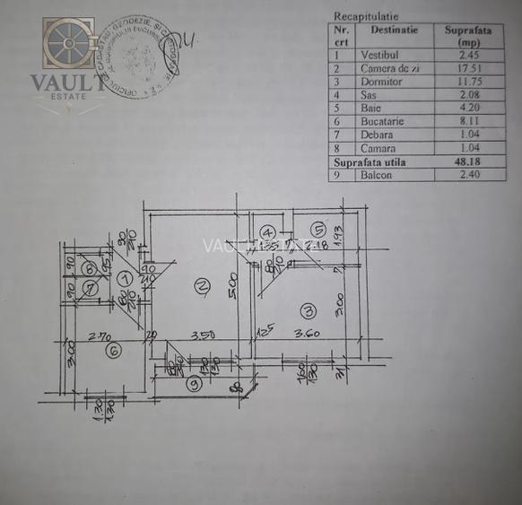 Apartament 2 camere - BLOC ANVELOPAT - zona MOSILOR - 1