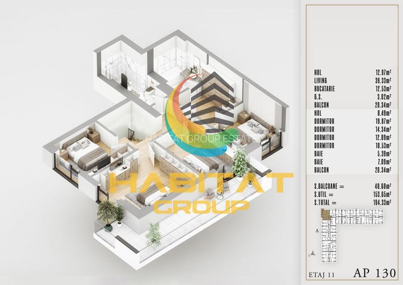 Apartament 5 camere duplex - zona Pallady - 2