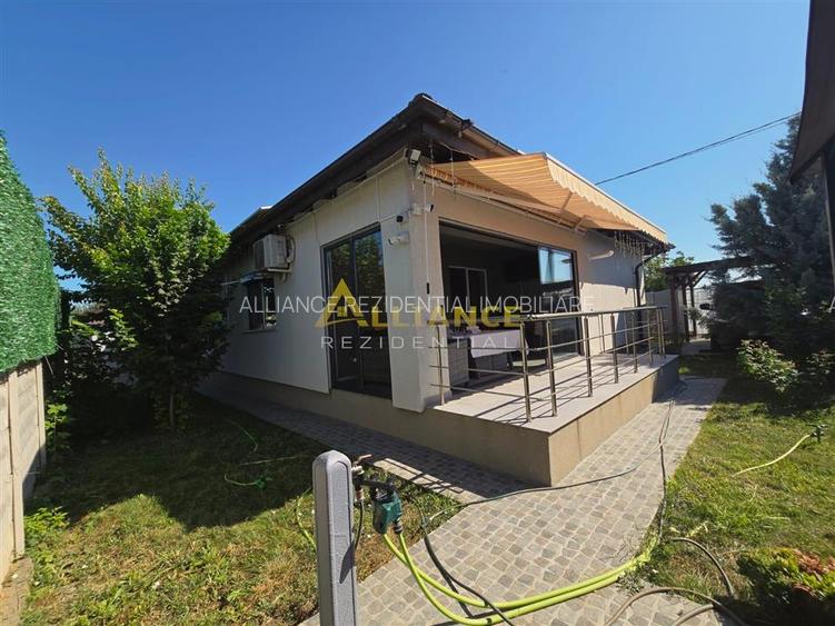 Casa mobilata si utilata - 3 camere- panouri solare+baterii stocare-sistem paza - 12