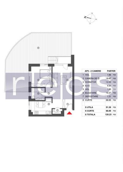 VANZARE 2 CAMERE 63MP | SOS NORDULUI | BLOC NOU | LOC PARCARE | TERASA - 18