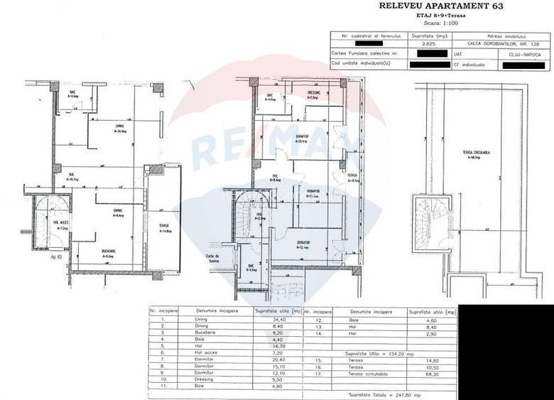 Apartament semifinisat, de Lux, zona semicentrală, 248mp SC, 154mp SU - 9