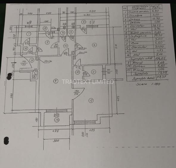 120 mp . 4 camere. Piața Romana.Nu are risc sau urgență. - 3