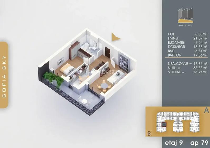 Apartament 2 camere Nicolae Teclu, Theodor Pallady - 7