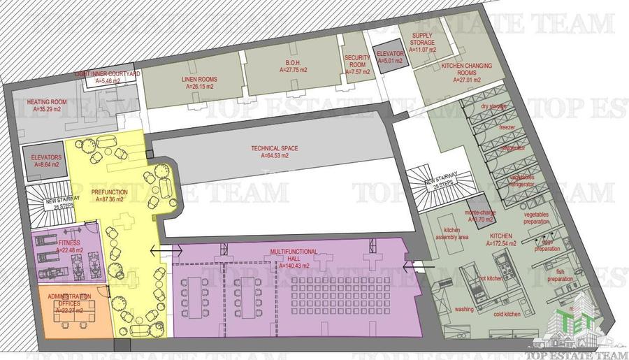 Cladire de vanzare in Centrul Vechi, cu proiect pentru hotel - 61 Camere - 9