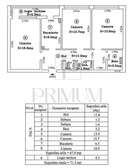 BOGDANESTILOR - 3 CAM - LIFT - LUMINOS - CENTRALA/CLIMA - APROAPE DE ZONA CENTRA - 7