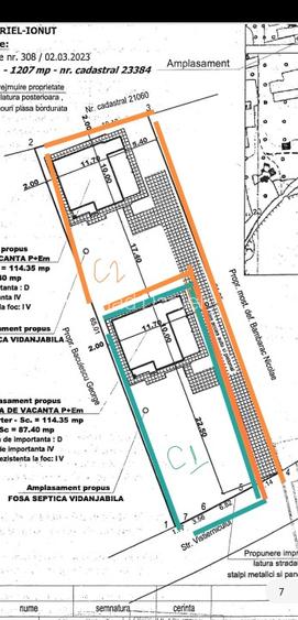 De vanzare: teren 670mp + fundatie 120mp+ utilitati( trifazic, apa) direct prop - 3