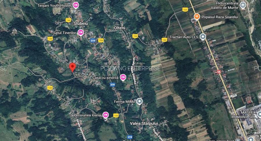 Teren 4.344 mp, cu platou panoramic și vedere la munți - 4