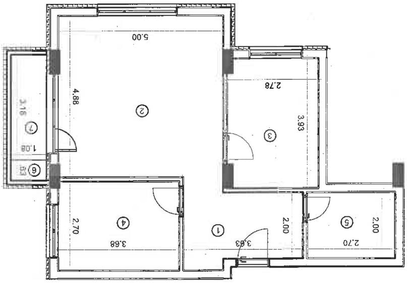 Apartament 3 camere, 59 mp, etaj intermediar, zona Vivo Mall - 5