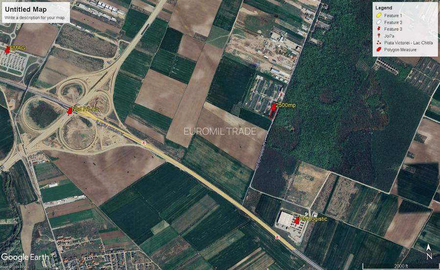 INCHIRIEZ 2500mp teren cu utilitati, imprejmuit, amenajat, parcare TIR-container - 2