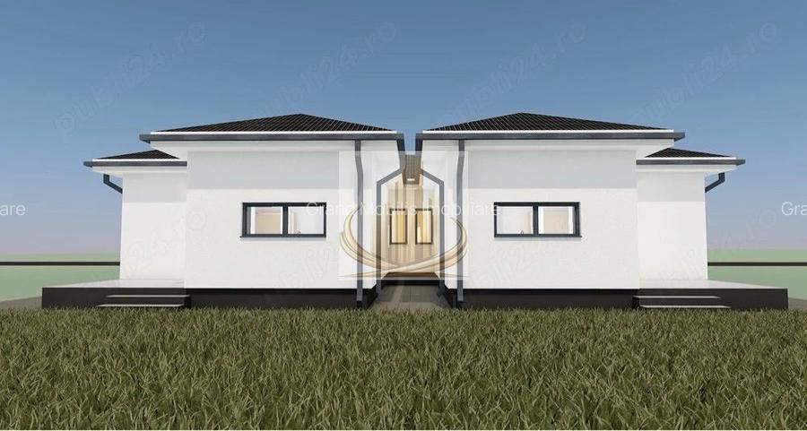 Duplex nou 101 mp, 3 dormitoare, teren 378 mp – Moșnița Nouă