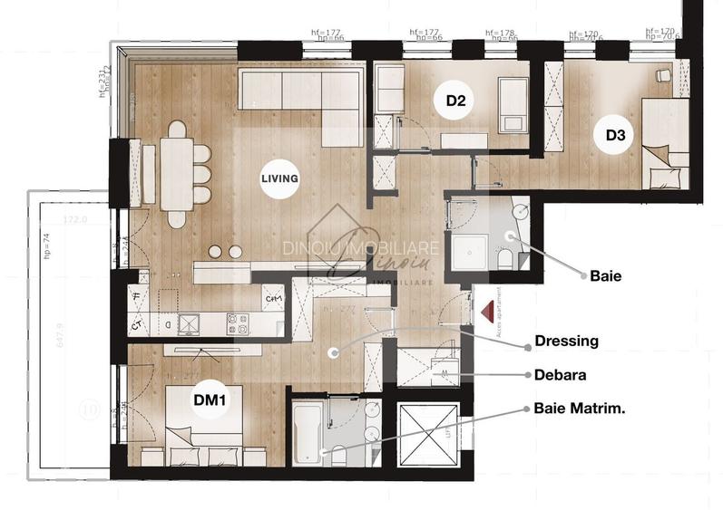 Apartament de vanzare 4 camere Petricani - Pipera - Nord I COM 0% - 8