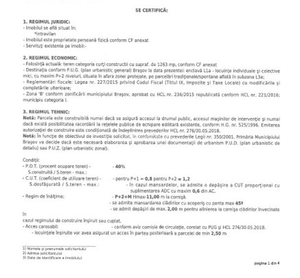 INVESTITIE!!! / Teren intravilan 1263 mp / Str. Vulturului, Brașov - 11