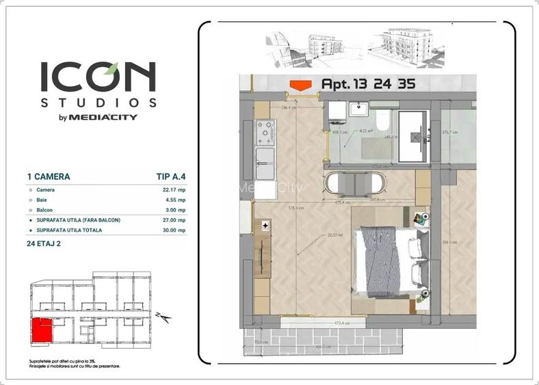 Garsonieră - ICON Studios - zona Moșilor - 6