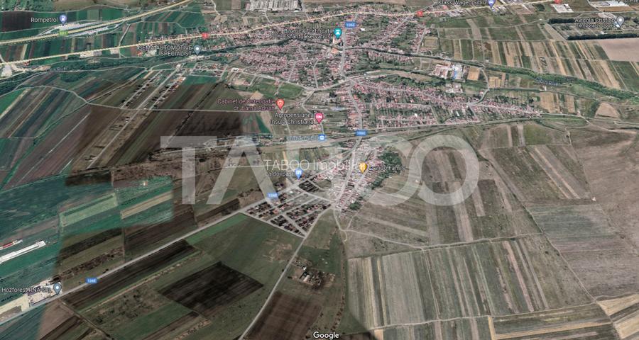 Teren de vanzare 629 mp cu autorizatie de constructie Cristian Sibiu - 2