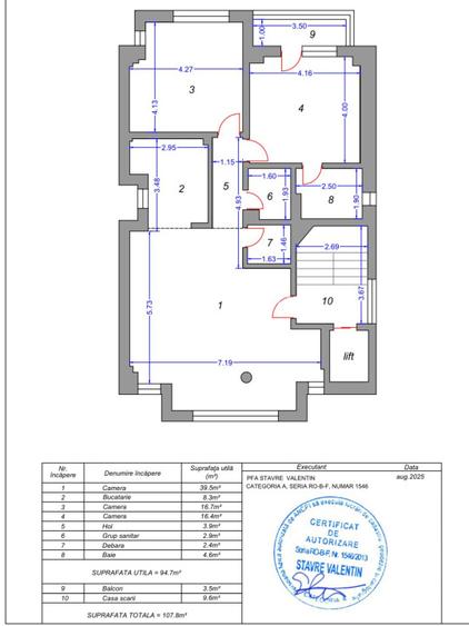 Apartament - 3 camere - decomandat - Calea Mosilor  - 17