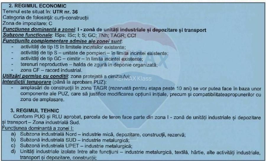 Teren intravilan industrial de vanzare COS Targoviste Investitie - 5