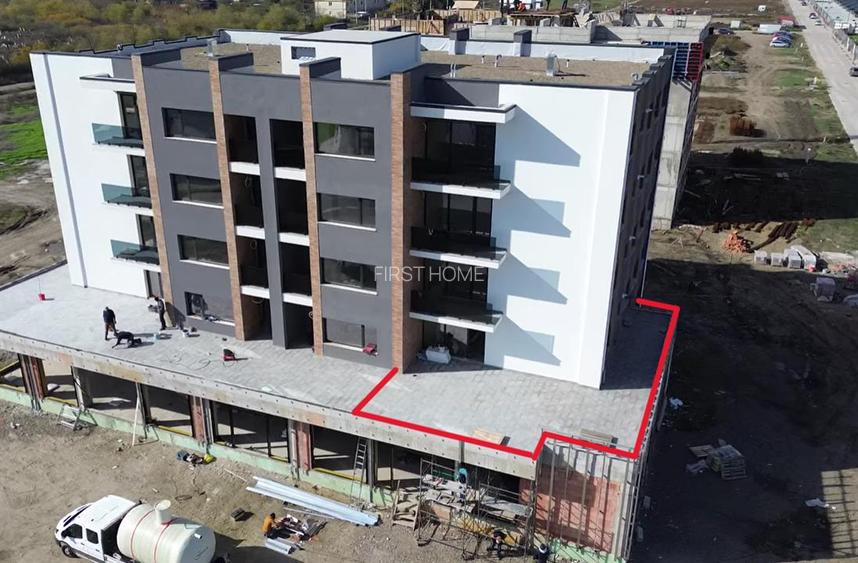 Ap 2 cam, etaj 1, terasa proprie 100 mp, complex Ozone, comision 0% - 2