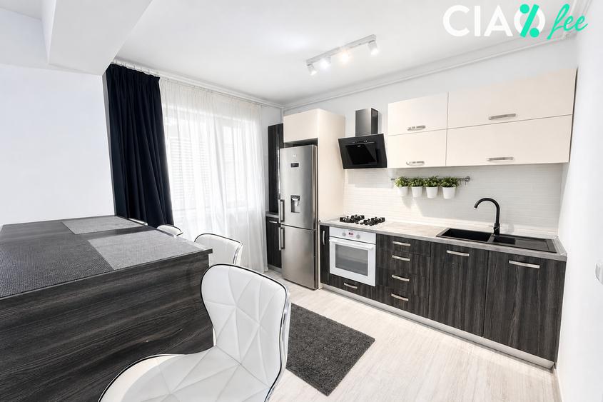 Apartament 3 camere | Bloc Nou | Parcare | Mobilat | Centrală proprie
