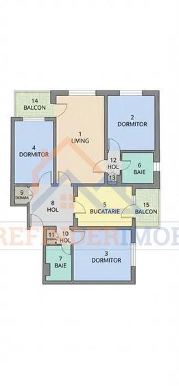 4 camere Rahova, renovat, 2 balcoane+boxa