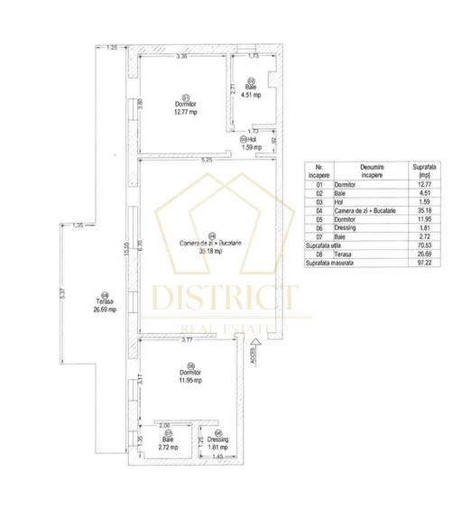 Penthouse cu 3 camere si terasa de 27mp | Braytim | Eso - 15