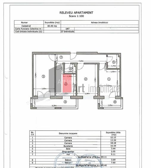 Apartament cu trei camere de vanzare-Metalurgiei-Aparatorii Patriei-cu centrala - 12