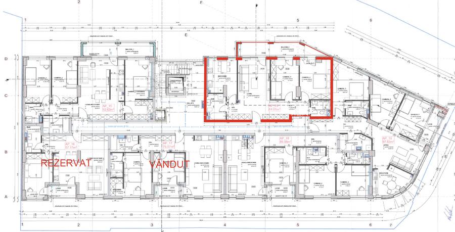 Ap. de 3 camere la dezvoltator - Central - București 41 - 2