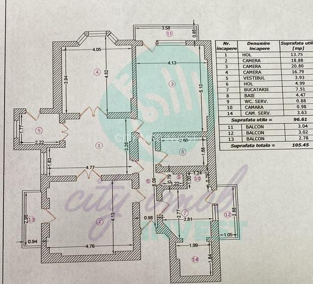 4 camere in Vila interbelica 106mp-Centrala proprie- Calea Calarasilor - 3