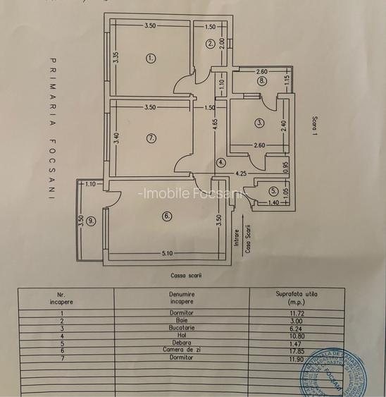 De vânzare: Apartament 3 camere – Zona Sud - 9