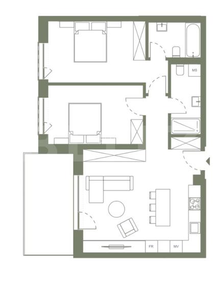 Comision zero! ERA by Hexagon apartament 3 camere, 2 bai, 72,7 mp - 2
