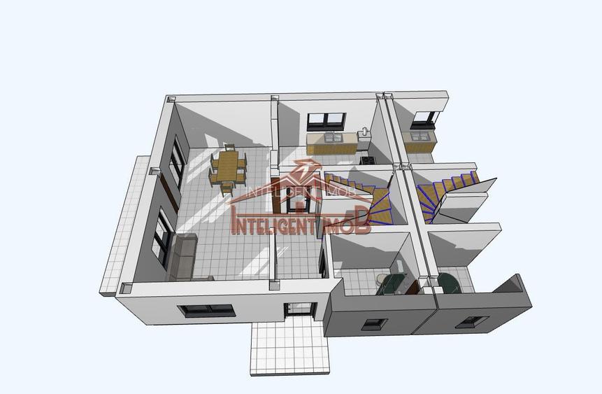 Duplex 4 camere, 150 mp curte libera in Selimbar COMISION 0% - 5