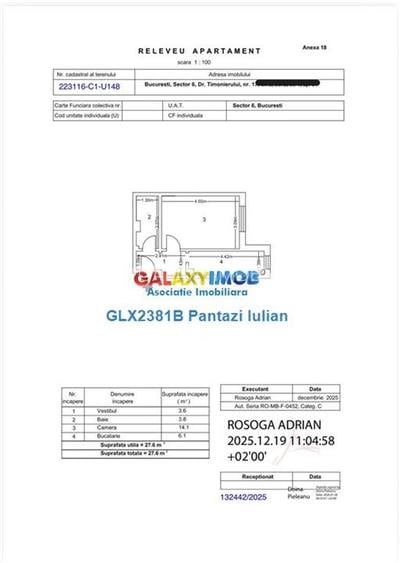 Lujerului | Garsoniera | Decomandata | Centrala Proprie | 7min. metrou - 7