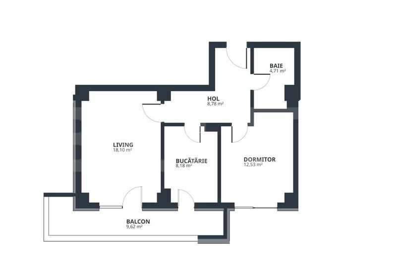 Apartament 2 camere, 52.3 mp, zona Tatarasi - 2