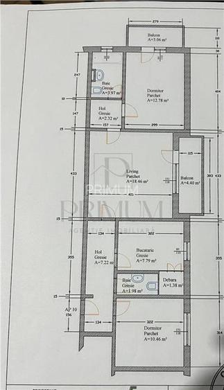 LIPOVEI - 3 CAM - ETJ.2 - 2 BAI - 2 BALCOANE - ANVELOPAT - ZONA EXCELENTA - 10