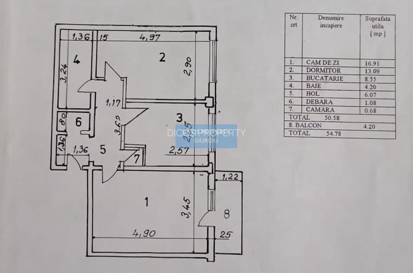 Apartament 2 camere, decomandat – Zona Centrală, bloc Lumina - 1