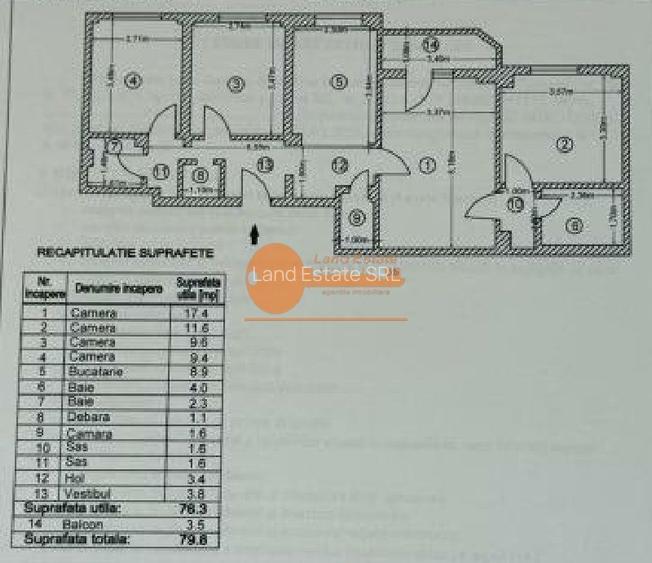 4 camere la 300m de Metrou Crangasi - 1