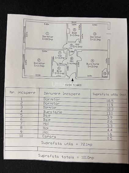 Vând apartament 3 camere decomandate zona ciresica - 12