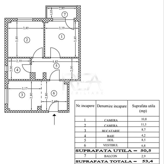2 camere Colentina decomandat,inst. schimb.,parcare,1989,53 mp,renovat - 7