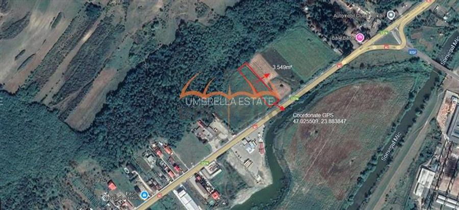Teren de vanzare  in Gherla, Strada Clujului 3.549m²/110€ m² - 3