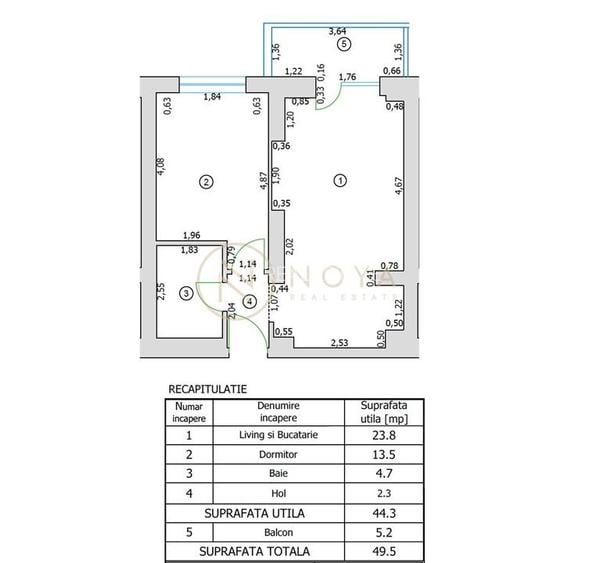 Vanzare 2 camere Pipera Cortina North faza 3 - 2