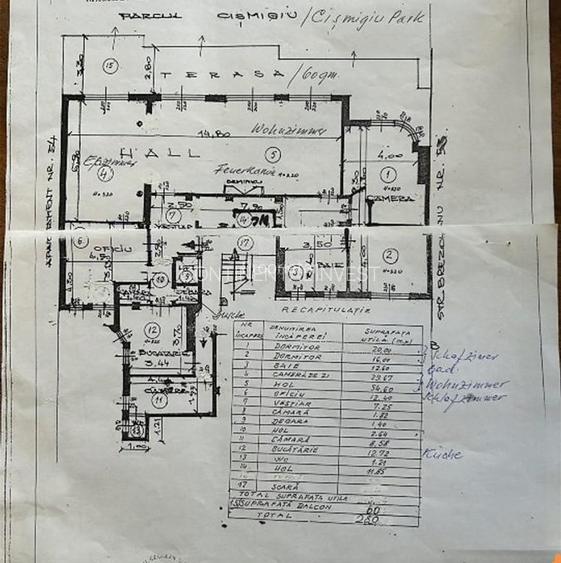 Apartament tip penthouse 40mp terasa 5 camere 200mp utili - 16