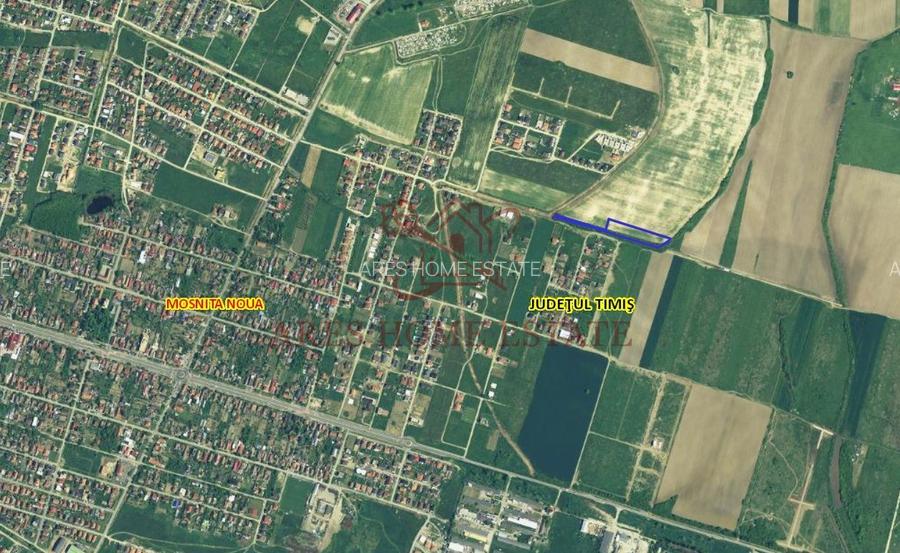 Teren parcelabil cu toate utilitatile 7.257 mp Moșnița Nouă – 20 €/mp - 2