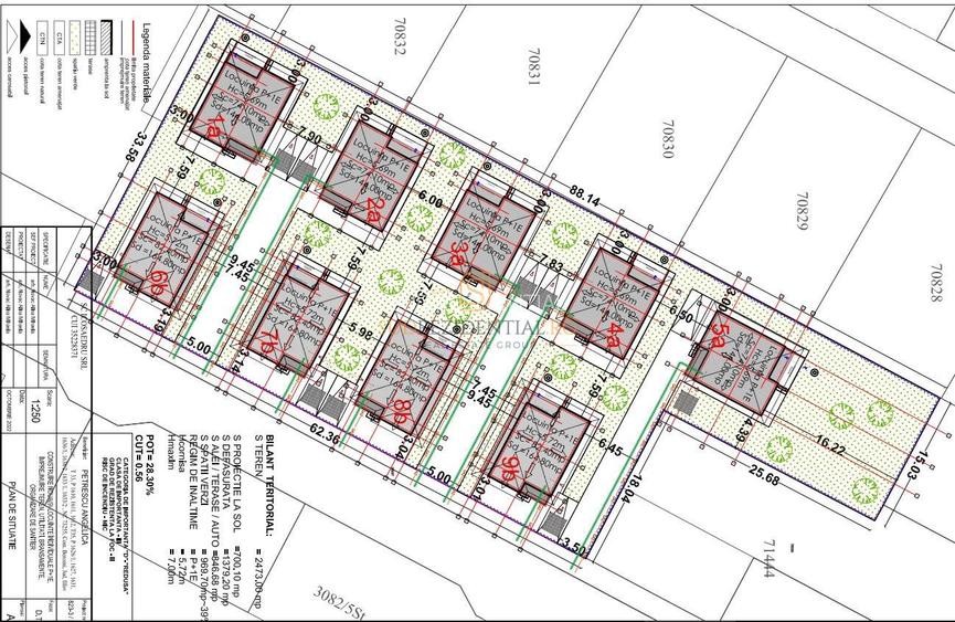 Lot de teren intravilan 2473 mp, proiect si autorizatie pentru 9 vile Berceni - 5